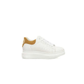 Cerruti 1881 White Leather Women Sneaker -   -  Cerruti 1881.